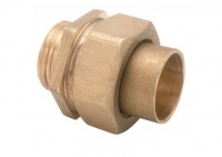 End Feed Brass Union Coupler
